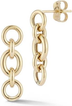 Ember Fine Jewelry 14K Circular Link Drop Earrings in Gold at Nordstrom Rack