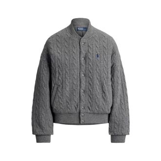 Ralph Lauren Truien & Vesten, Dames, Grijs, S, Katoen, Bomberjack