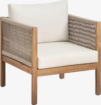 Sklum Sklum - Sill&oacute;n Con Reposabrazos En Madera De Acacia Branson