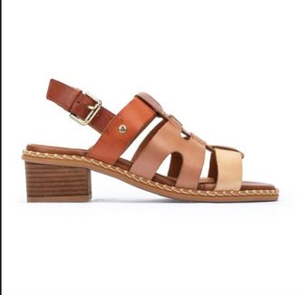 Pikolinos Womens Blanes Block Heeled Sandals In Brandy