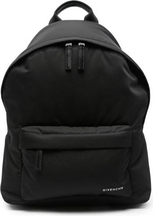 Givenchy Zwarte Zijde & Nylon Tassen - Heren - Rugzakken - Zwart - ONE Size - Nylon - Tassen