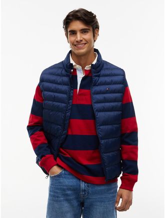 Tommy Hilfiger Mens Lightweight Packable Puffer Vest - Carbon Navy - XXXL