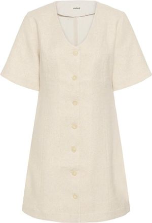 Soaked In Luxury Kleedjes, Dames, Beige, XS, Korte Jurken