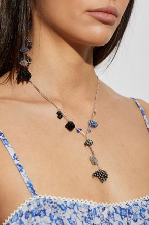 Isabel Marant Necklace With Shimmering Crystals, Womens, Silver