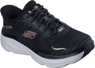 Skechers DLux Vapor Clear Horizon Textile Womens Black Trainers - UK 5