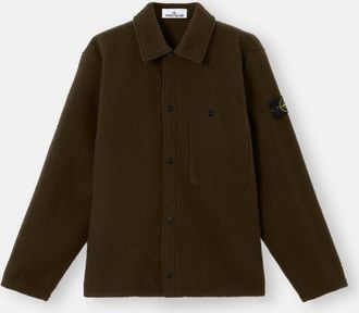 Stone Island Nylon And Wool Overshirt Jacket