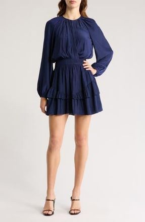 Ramy Brook Ramona Long Sleeve Minidress in Spring Navy at Nordstrom Rack, Size X-Small