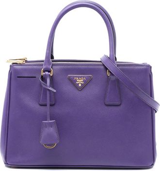 Prada Pre-owned Prada Small Saffiano Lux Galleria Double Zip Satchel TUWGMWF8EXF8QNNX