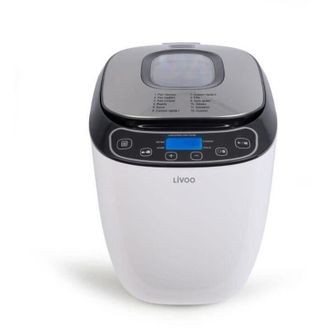 Livoo M&aacute;quina Para Hacer Pan 0,9 Kg 550w Blanco - Dop218 - Livoo