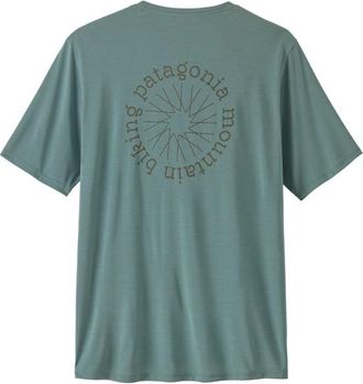 Patagonia Cap Cool Daily Shirt Spoke Stencil Funktionsshirt f&uuml;r Herren | t&uuml;rkis