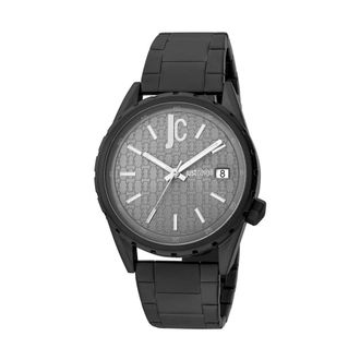 Just Cavalli Watches, male, Black, Size: ONE SIZE Black Mens Quartz Analog Watch