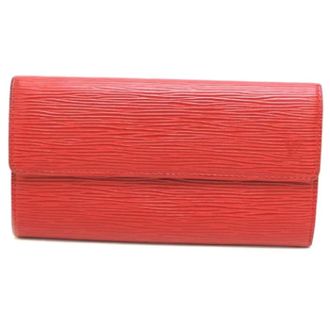 Louis Vuitton Pre-owned Wallets, female, Red, Size: ONE SIZE Pre-owned Fabric wallets