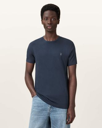 AllSaints Tonic Crew Neck Slim Ramskull T-Shirt