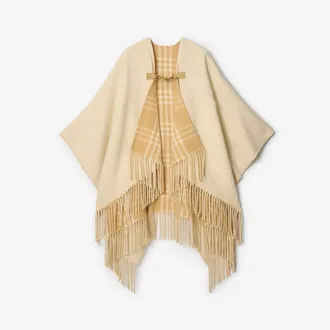 Burberry EKD Fil Coup&eacute; Wool Cape