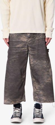 mnml Extra Long Overdyed Digi Camo Cargo Shorts at Nordstrom, Size 36