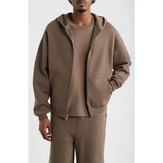 Elwood Core Zip Hoodie in Vintage Brown at Nordstrom, Size Xx-Large