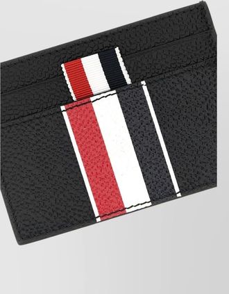Thom Browne pebble-grain leather card holder