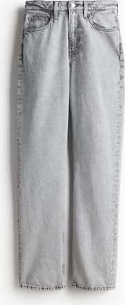 H&M Straight High Jeans - Grau