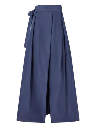 Pinko Maxi-rok met geplooide tailleband - Blauw