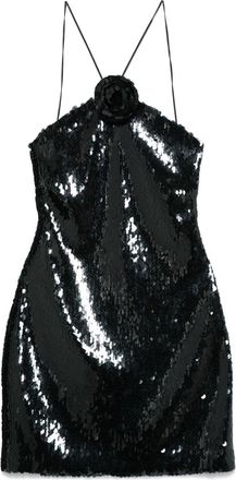 Magda Butrym Abito corto con paillettes - Nero
