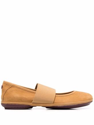 Camper Nina suede ballerina shoes - Brown