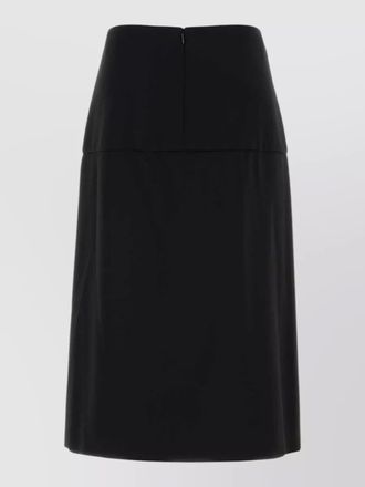 Jil Sander sable skirt high waist knee length