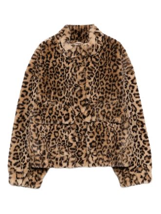 BA&SH leopard-print jacket - Brown