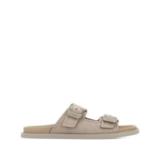 Fendi Sliders, male, Beige, Size: 11 US Feel Nabuk Slider