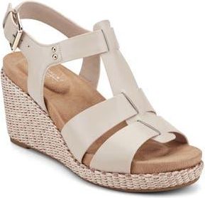 Rockport Belle Wedge Sandal in Light Pink Leather at Nordstrom Rack, Size 5.5