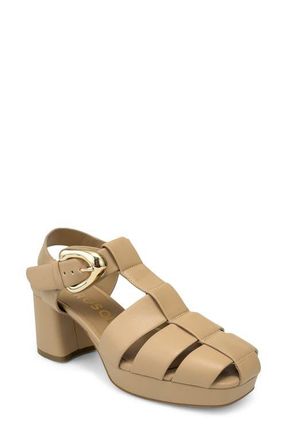 Aerosoles Soave Block Heel Sandal in Beige Bisque at Nordstrom, Size 8.5