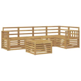 vidaXL Conjunto De Sof&aacute;s De Exterior 6 Pcs Blanco 59 X 59 X 37 Cm Vidaxl