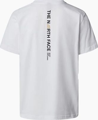 The North Face Mens The North Face Mens Vertical Logo T-Shirts Crew Neck Short Sleeve Soft Cotton Tee - White - Size: 38