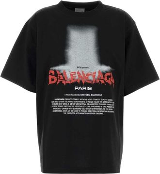 Balenciaga Tops, Dames, Zwart, M, T-Shirts