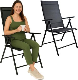 OEM Silla De Jard&iacute;n Plegable, Respaldo Ajustable, Silla De Aluminio