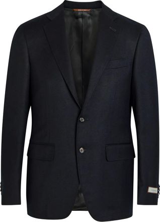 Canali single-breasted blazer - Blue