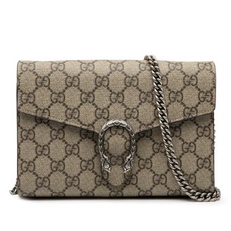 Gucci Tweedehands Gg Supreme Dionysus Ketting Portemonnee