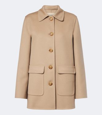 Valentino Garavani Chaqueta de lana y cachemir con VLogo