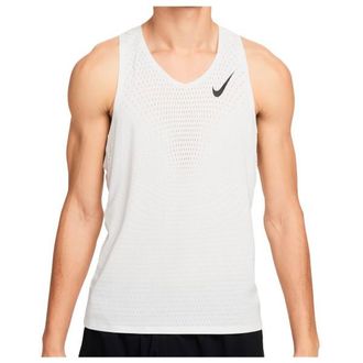 Nike Dri-Fit ADV Aeroswift Singlet Laufshirt f&uuml;r Herren | wei&szlig;