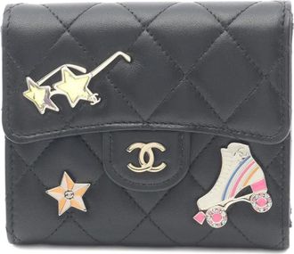 Chanel Portafoglio Classic matelassé piccolo 2021 - Nero