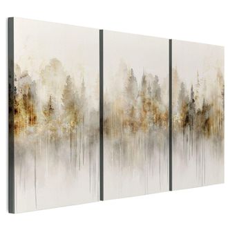 OEM Cuadro Sobre Lienzo Italiano De 90 X 60 Cm, Tr&iacute;ptico - Estilo Boho - Naturaleza Cuadro Sobre Lienzo Italiano De 120 X 80 Cm, Tr&iacute;ptico - Estilo Boho - 