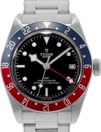 Tudor Pre-owned Tudor Black Bay Gmt GMT Automatic Chronometer Black Dial Mens Watch 79830RB-0001