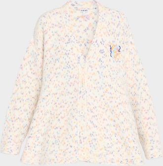 Loewe Anagram V-Neck Trapeze Cardigan