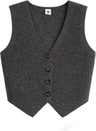 The Garment Como Ribbed Knit Pointed Vest