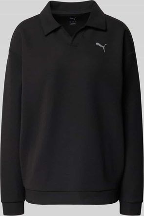 Puma Relaxed Fit Poloshirt mit Lyocell-Anteil in Black, Gr&ouml;&szlig;e XL