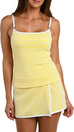 La Blanca Prep Tankini Top in Soleil at Nordstrom, Size 6