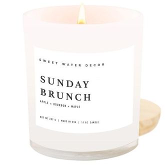 Sweet Water Decor 11oz White Jar Candle - Sweet Scents in Sunday Brunch at Nordstrom