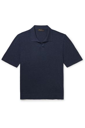u*i様 Loro Piana ネイビー ポロシャツ M Polo Shirt Cotton Deep Ocean Blue | Loro Piana US