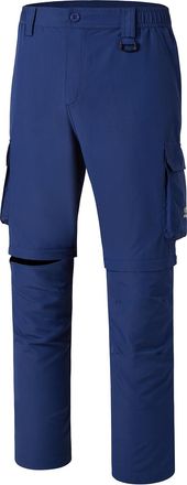 Bassdash Mens Outdoor Quick Dry Convertible Pants Zip-Off Water Resistant Lightweight Fishing Hiking Cargo Shorts with UPF50+ Sun Protection FP02M Dark Blue