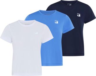 Ocean Sportswear Kurzarmshirt OCEAN SPORTSWEAR, Damen, Gr. 34, himmelbau_navy_wei&szlig;, Jersey, Obermaterial: 100% Polyester, unifarben, figurbetont h&uuml;ftlang, Rundhals, Sh