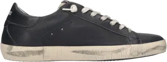 4B12 Schoenen, Heren, Zwart, 41 EU, Leer, Suprime Sneakers